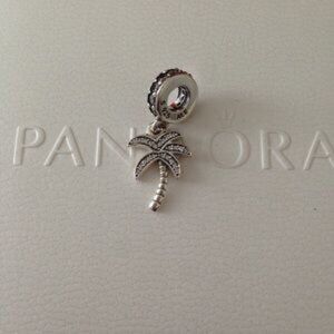 Pandora Sparkling Palm Tree Dangle Charm